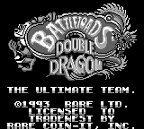 Battletoads Double Dragon - The Ultimate Team (Europe) Title Screen